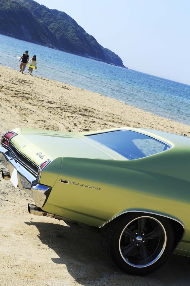 1969y Chevrolet CHEVELLE　リムとのツートーン仕様が渋いBOSSホイールを装着
