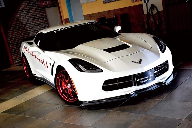 Ｃ７コルベットがベースＲＫスポーツのボディキット　フロント