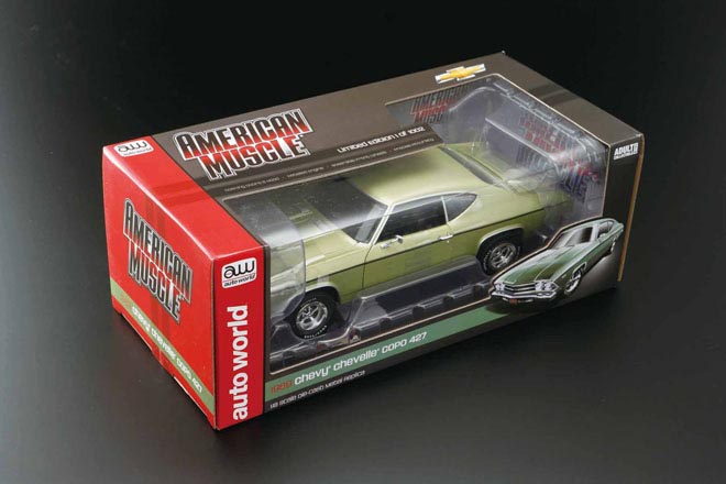 1/18 auto world 1969 Chevy Chevelle COPO 427 パッケージ
