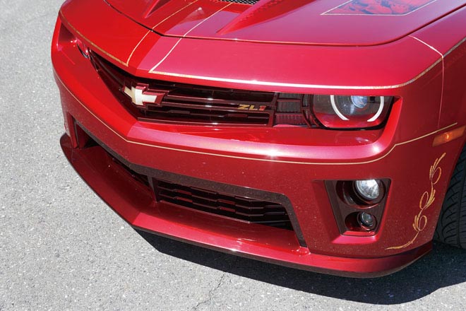 2011y CHEVROLET CAMARO　ZL1の前後バンパー・サイドスカートを移植