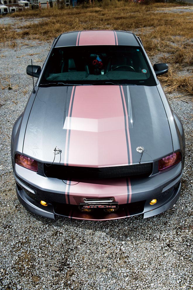 フォードマスタングGT500E　ボンネット