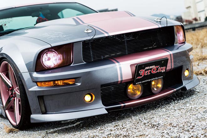 フォードマスタングGT500E　フロントグリル周り