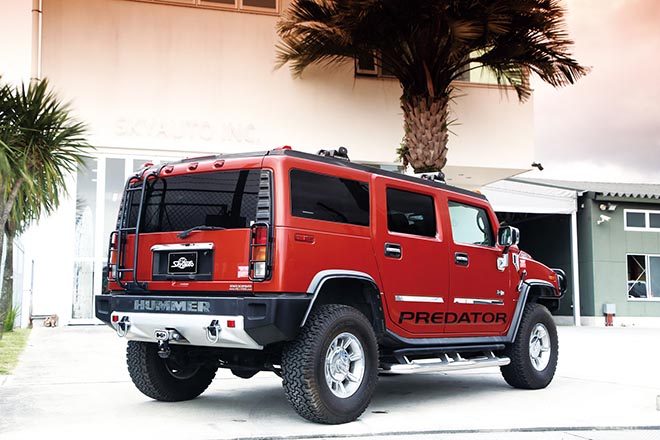 2003 HUMMER H2、2003 ハマーH2　バックスタイル