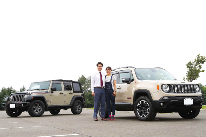 アメマガガール、JEEP RENEGADE TRAILHAWK、JKラングラールビコンRECON