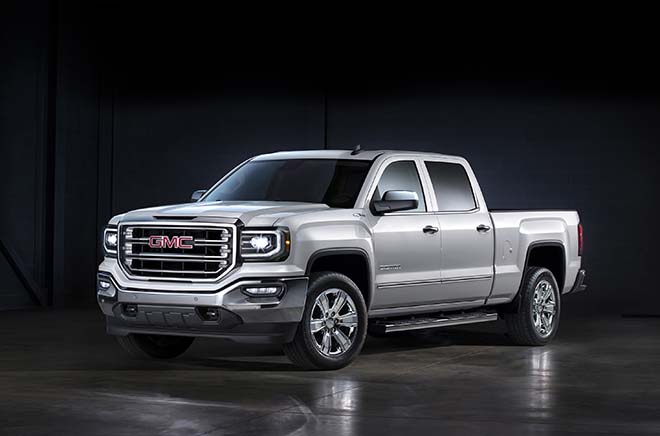 GMC’s best-selling truck has great momentum, coming off its best June since 2006, and 12 consecutive months of year-over-year sales gains.  With exterior styling as its top reason for purchase, the new truck adds key design elements: LED “C-shaped” signature daytime running lights and LED headlights; new front fascia and grilles for each trim level; new LED fog lamps; new bumpers; and new “C-shaped” LED taillights. The new Sierra will be available in the fourth quarter of this year, with additional details and information on the new model released in the coming months.