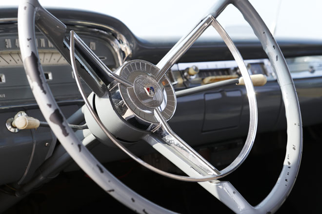 1959y Ford FAIRLANE 500　プラスチック製のステアリング