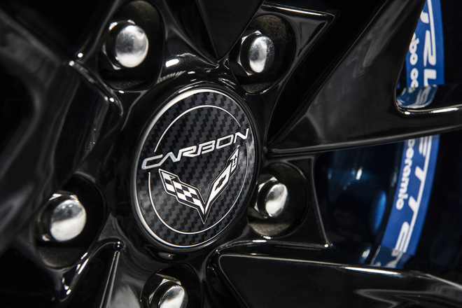 Black wheels with machined grooves and Carbon-logo center caps come standard on the Carbon 65 Edition.