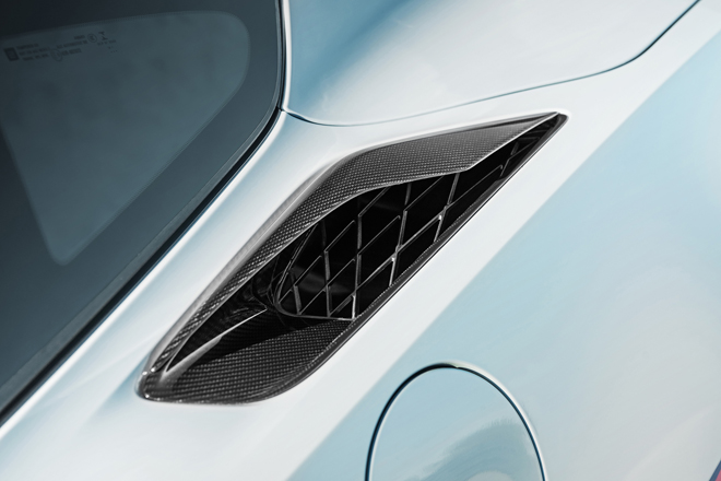 Carbon 65 Edition coupes feature new carbon-fiber quarter intake ducts.