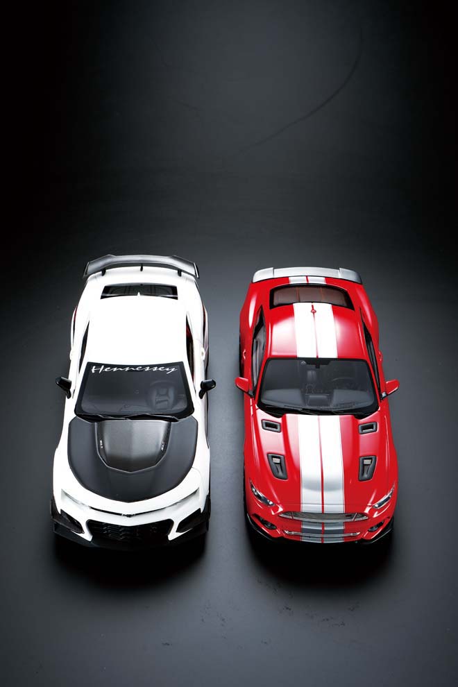 1/18 2017 CAMARO ZL1、1/18 2015 SHELBY GT、ミニカー