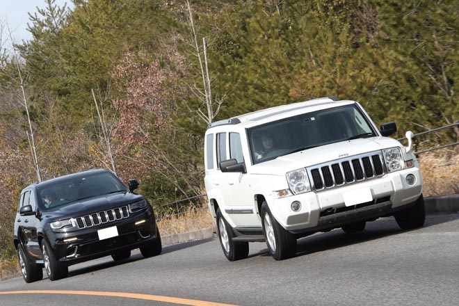 2008 ジープコマンダー、2014 ジープグランドチェロキー