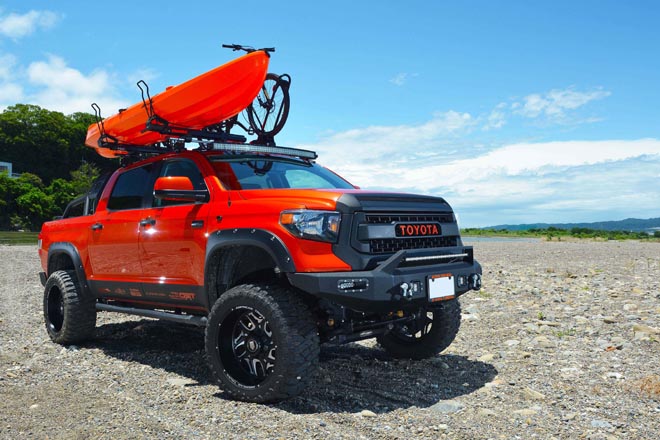タンドラ Trd Proで遊びも走りも豪快に アウトドアで映える4 4trucks タンドラ Trd Proで遊びも走りも豪快に アウトドアで映える4 4trucks