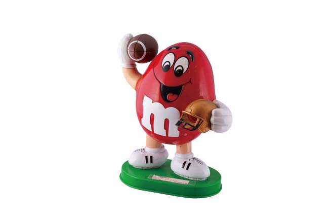 m&m's アメフトチョコディスペンサー