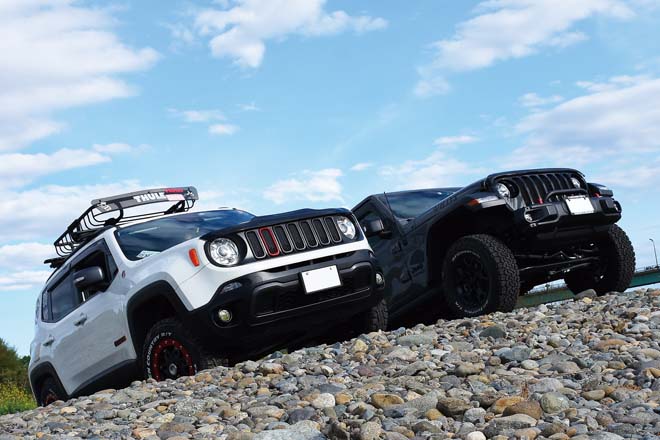 JL WRANGLER UNLIMITED WILLYS、JEEP RENEGADE TRAILHAWK